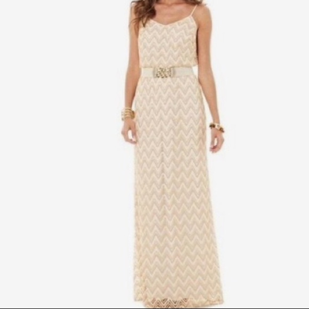 NWT Lilly Pulitzer Gold Maxi Dress Size Small
